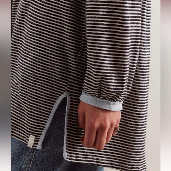 1322. We The Free Veronica Stripe Tee - Picture 3 of 8